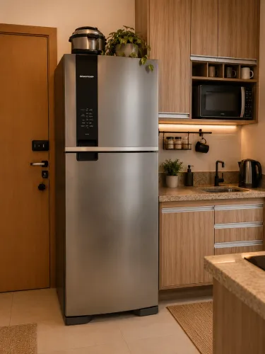 Geladeira Brastemp BRM46MK Frost Free 385 Litros Duplex Inox -