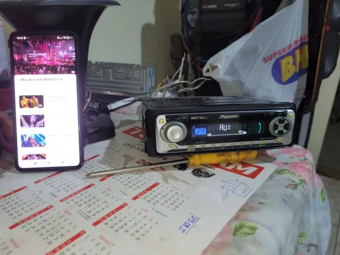 Radio pioneer deh 5450mp com Bluetooth