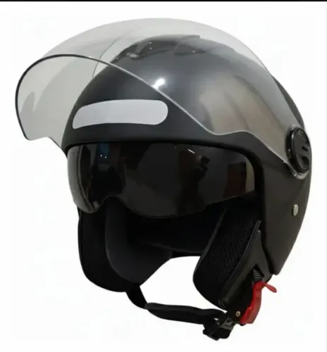 Capacete Aberto Pro Tork New Atomic Elite 58, Preto Fosco com Viseira Solar