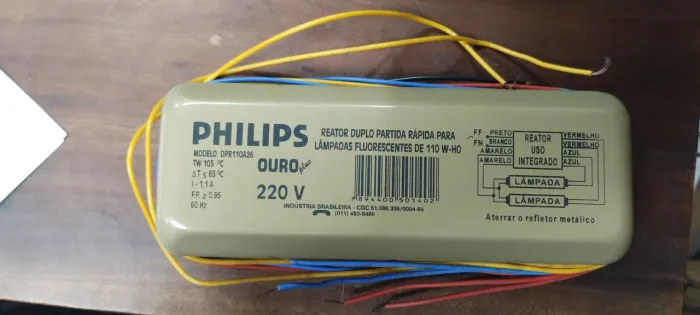 Reator Antigo Fhilipis 220w. Novo na caixa