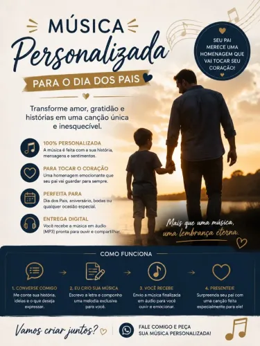 MÚSICA PERSONALIZADA PARA O DIA DOS PAIS Homenagem <br>