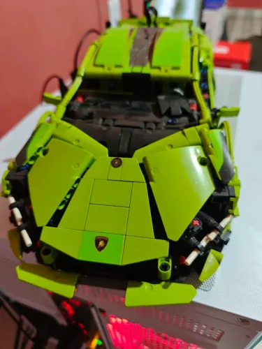Lego Lamborghini+motor elétrico+controle remoto 