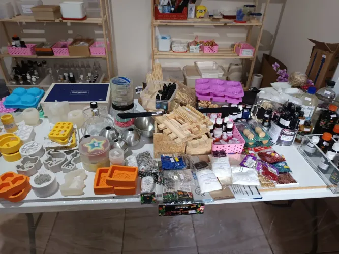 Produtos para fabricação de sabonetes e velas artesanais vários valores 