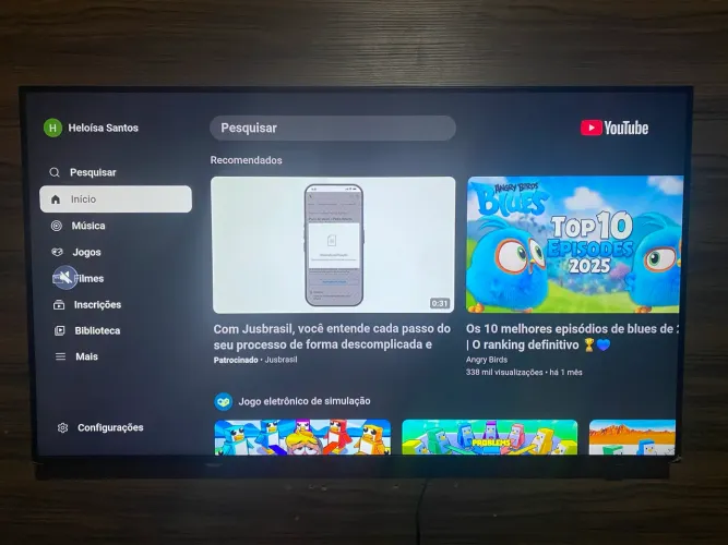 Tv smart 4k 50 polegadas Samsung Alexa integrada 