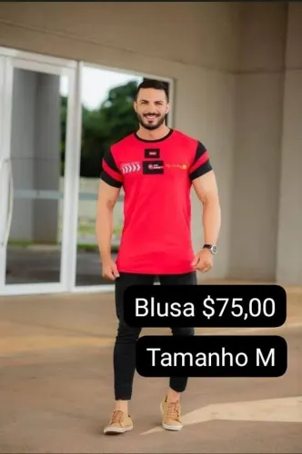 Roupas feminina e masculina.