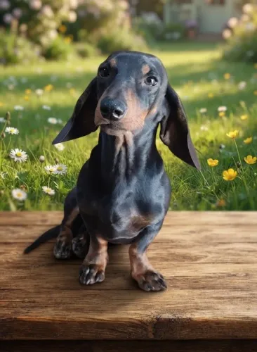 DACHSHUND KANINCHER MACHO COM 8 MESES