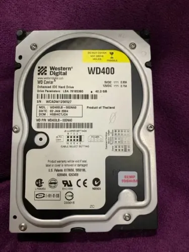 HD Western Digital WD400 40GB IDE com envio facil