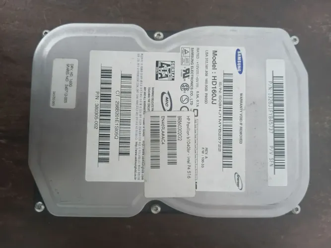HD Samsung 160GB SATA 3.5" Para PC Desktop Ou DVR - Modelo HD160JJ