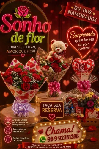 Sonho de Flor ( cestas de café da manhã, buquês de rosas naturais, cestas personalizada..)