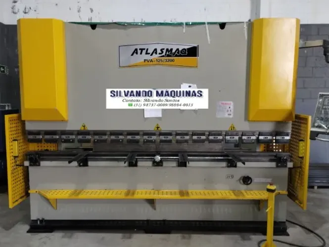 Dobradeira Hidráulica CNC Atlasmaq - 3200mm x 1/4" capacidade 125 ton