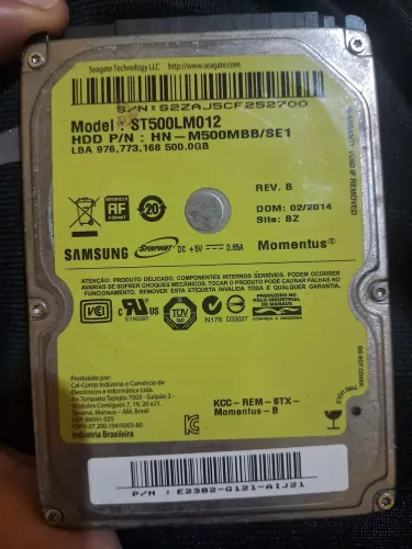 Vende-Se este HD 500 Gb