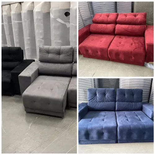 SOFA RETRATIL RECLINÁVEL 2MT FRETE GRÁTIS 