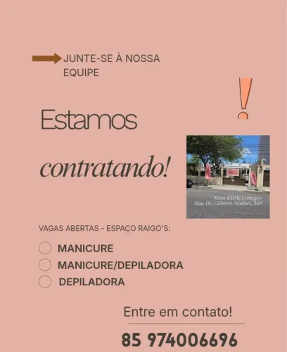 Estamos com vagas abertas para novas parcerias.