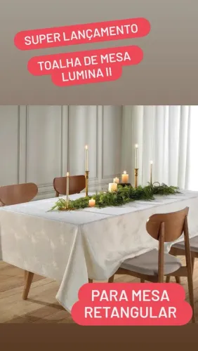 Toalha de Mesa Retangular Döhler Lumina II