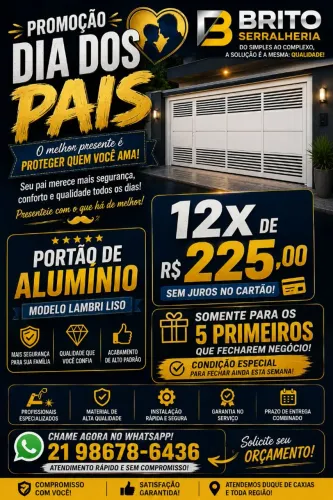 Portão de aluminio