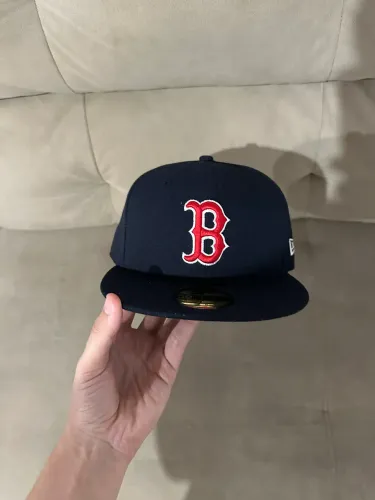 New Era 59FIFTY do Boston Red Sox em azul-marinho original 