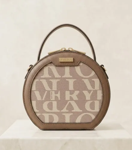 Bolsa feminina pequena redonda Veryrio original 