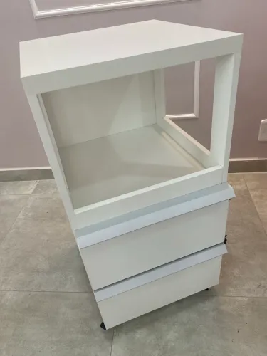 Carrinho auxiliar MDF com gavetas para estética