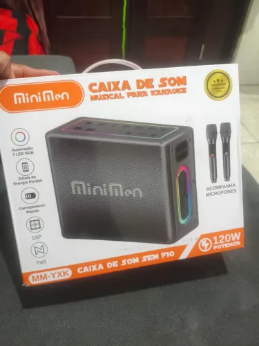 Caixa de Som karaoke.<br>NOVA<br>Faço a entrega <br>Aceito cartão <br>Whatsapp *50