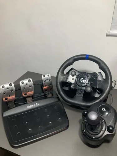 Volante e pedais Logitech G923 PS + Câmbio