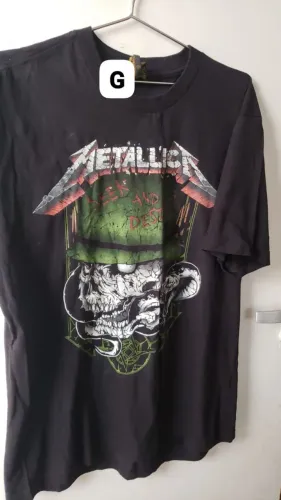 CAMISETA ROCK - METALLICA - G