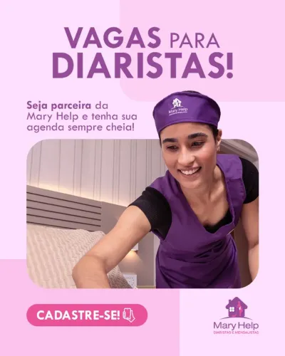 FAXINEIRA AUTÔNOMA - MORAR NA Z.L/SP de 1600,00 a 2.800,00 p/mês FAXINEIRA AUTÔNOMA