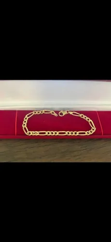 VENDO OU TROCO PULSEIRA 3X1 DE OURO 18K LEIA O ANÚNCIO 