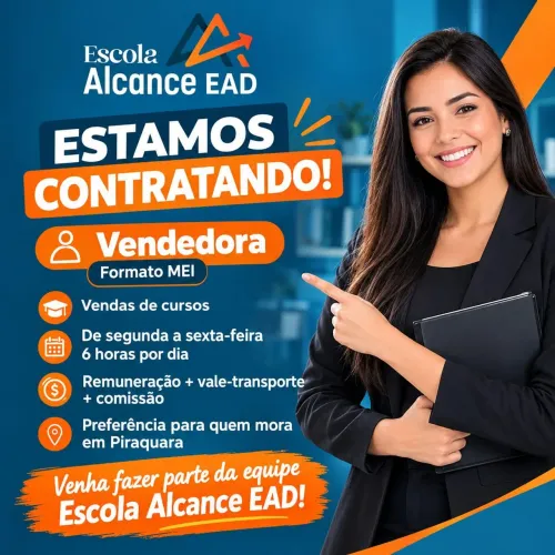 Vaga vendedora Piraquara 