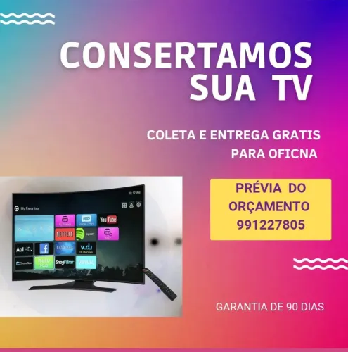 TVS CONSERTOS COLETA E ENTREGA GRÁTIS PARA OFICINA * 