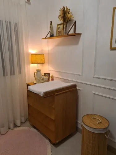 Quarto bebê completo madeira maciça - tulipa baby