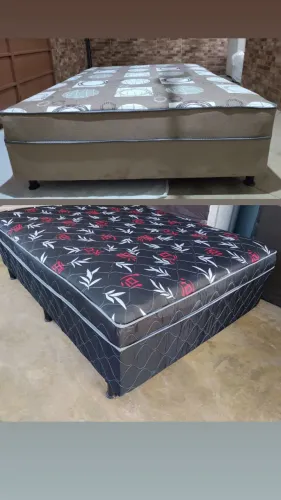 Cama no tamanho padrão. Cama 