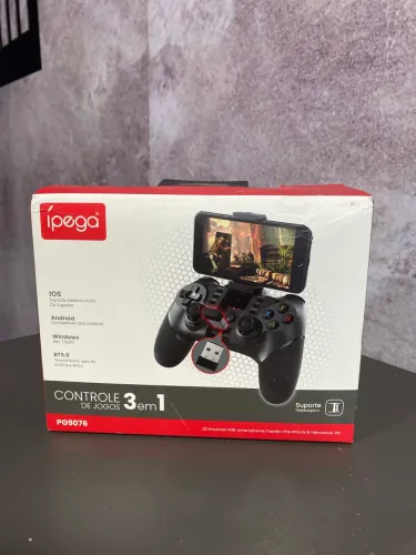 controle joystick Ipega PG-9076 3 em 1 para jogos.