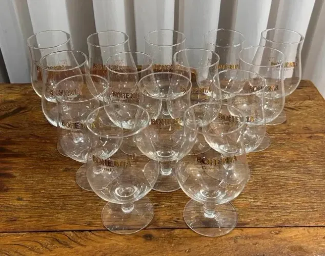Copo para Cerveja em Vidro Bohemia Escura 400ml Transparente - 14 pçs