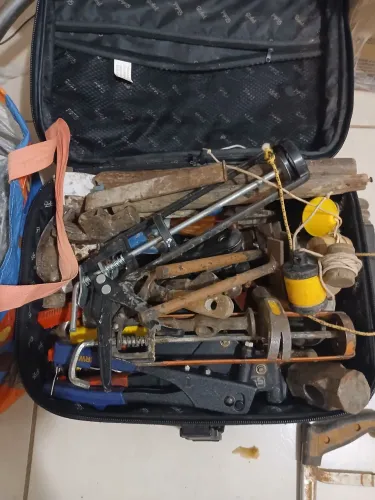 Kit Lote de Ferramentas para Pedreiro e Construção Civil - 58 Peças<br>