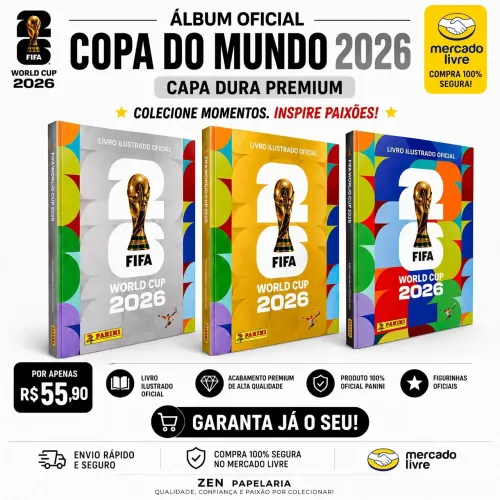 Álbum Capa Dura Colorido + BRINDE