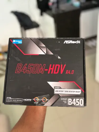 VENDO PLACA MÃE ASRock B450M NA CAIXA 