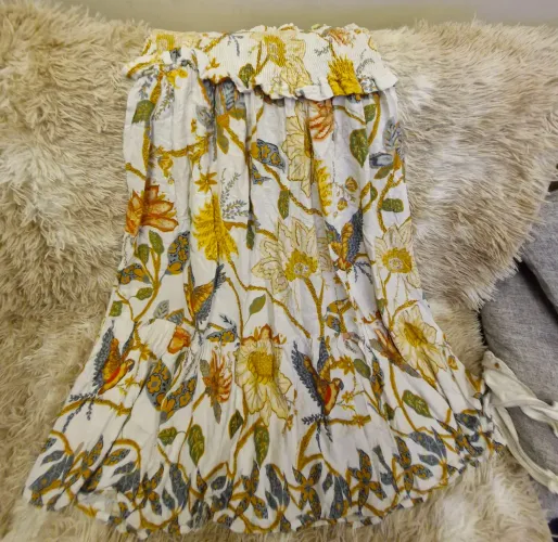 Saia estampada longa Farm