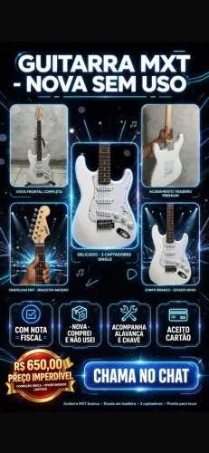Guitarra Mxt Nova Vendo ou troco TEM CONVERSA NO VALOR