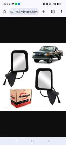 Par retrovisor f1000 87 a 98.. elétrico e manual 