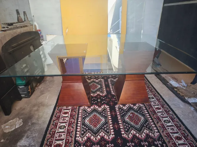 Mesa de jantar vidro 10mm
