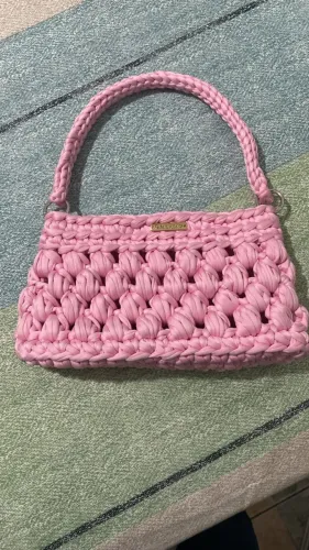 Bolsa Clutch Puff Rosa