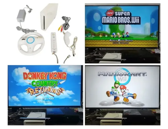 Nintendo Wii desbloqueado com jogos