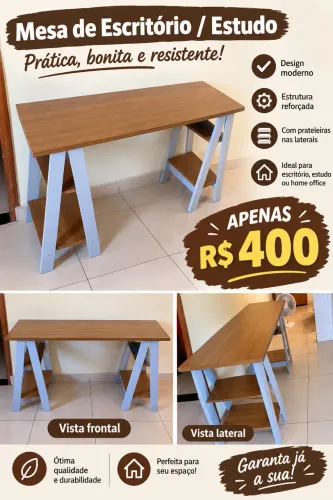 Vendo mesa de escritório 