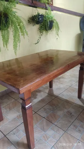 Linda mesa madeira demolição 