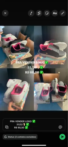 Vendo dois pares de sapatos novos 60,00 os dois