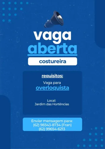 VAGA PARA OVERLOQUISTA