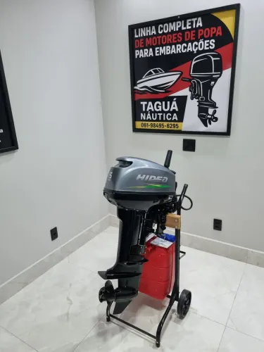 Motor Hidea 15hp Partida Elétrica Original 2 Tempos Novo, Garantia, Lançamento Promoção 