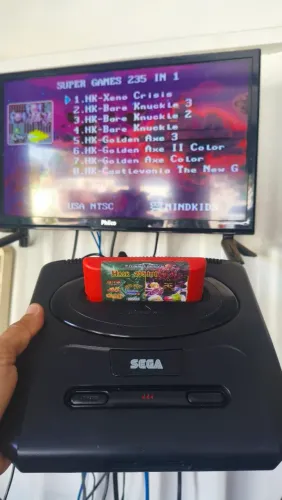 Mega drive 3 fonte externa funcionando perfeitamente só o console sem acessórios 