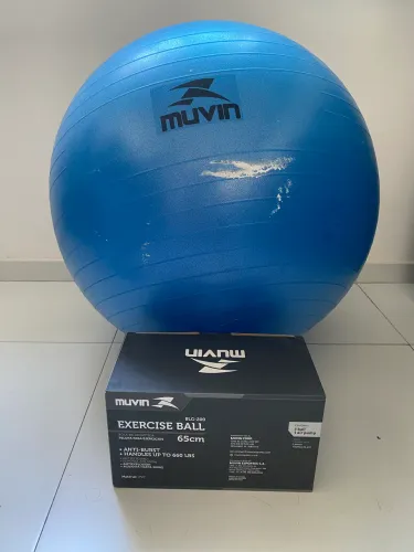 Bola de Pilates/Ginástica Muvin 65 cm com Bomba | Excelente Estado