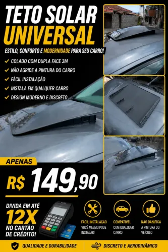 Teto automotivo universal 